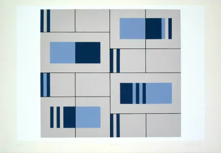 丝网印刷 Badiali - Composizione (tavola 9)