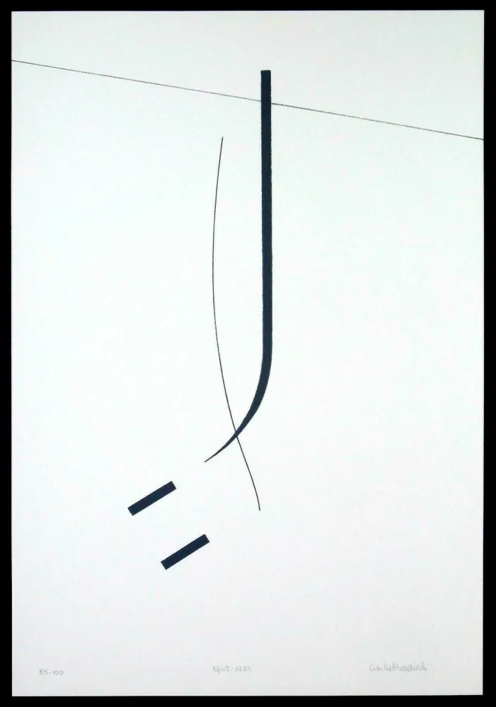 丝网印刷 Badiali - Le vent se leve (tavola 5)