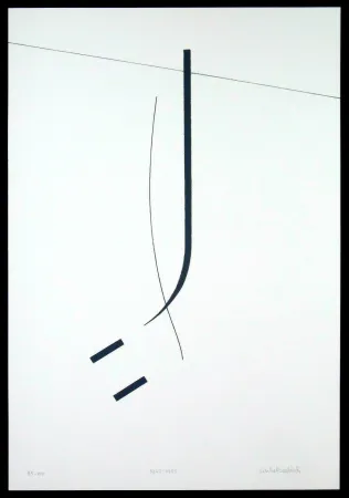 丝网印刷 Badiali - Le vent se leve (tavola 5)