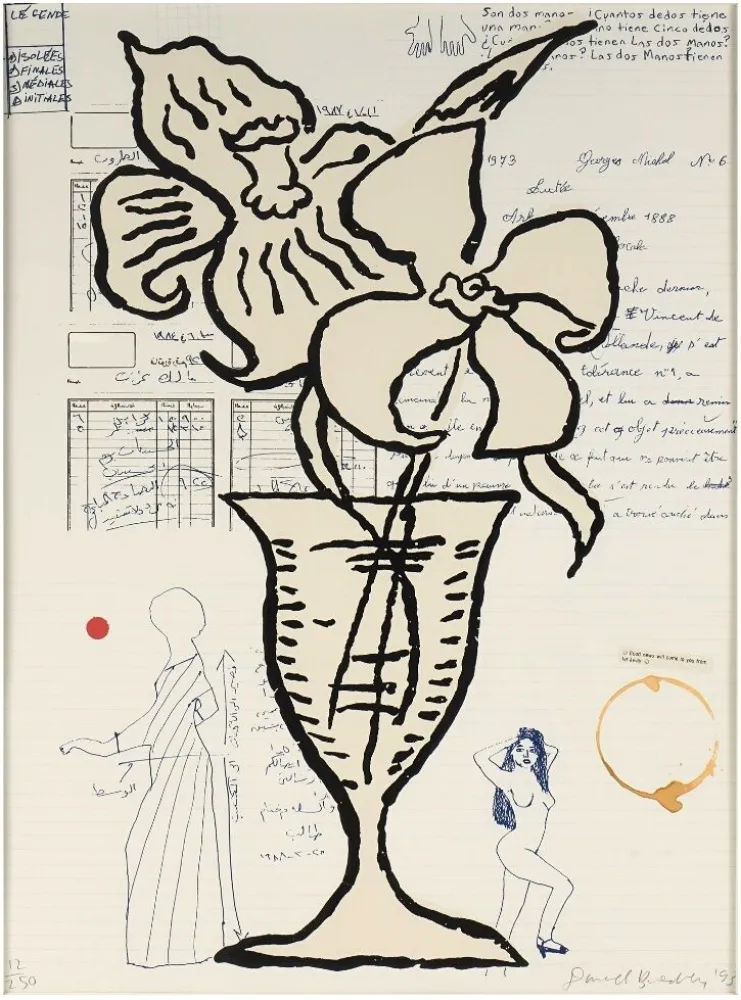 丝网印刷 Baechler - Flowers