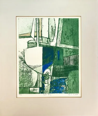 金刚砂版画 Baillette - Yacht Quay