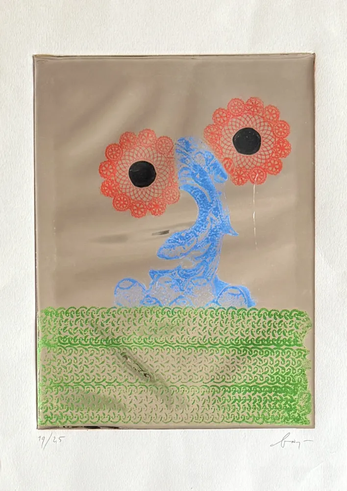 蚀刻版画 Baj - Acanthus Mollis Honorine Jobert