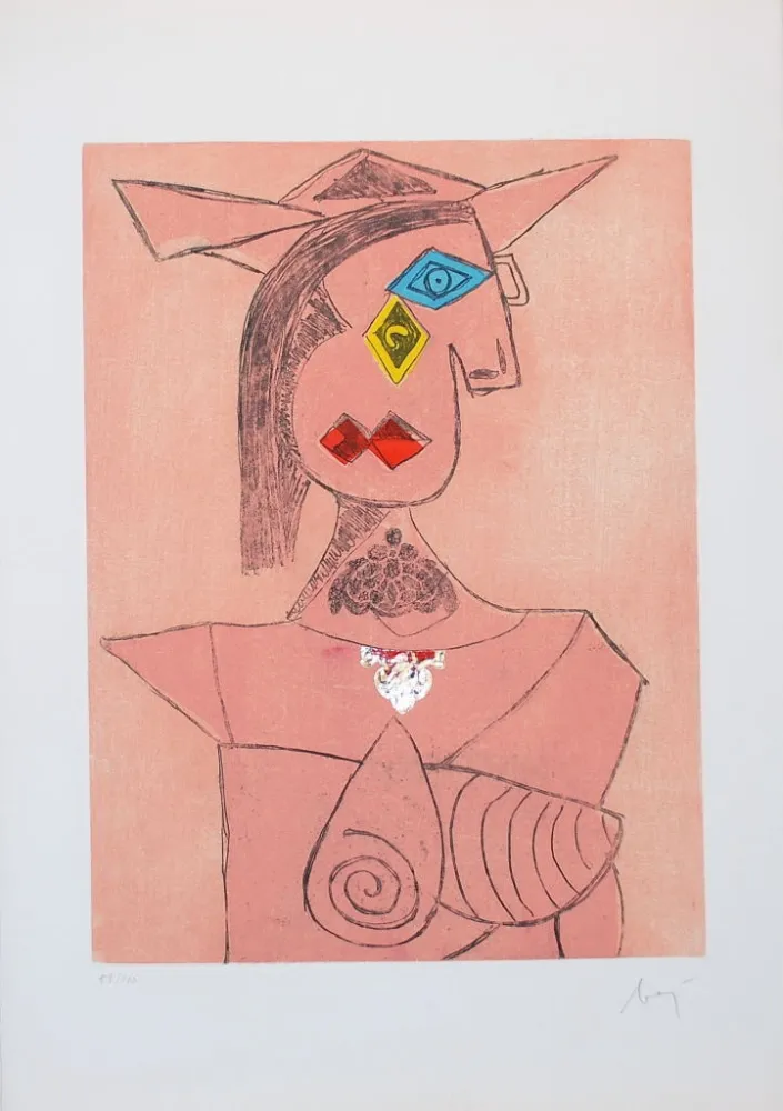 版画 Baj - Baj chez Picasso 8