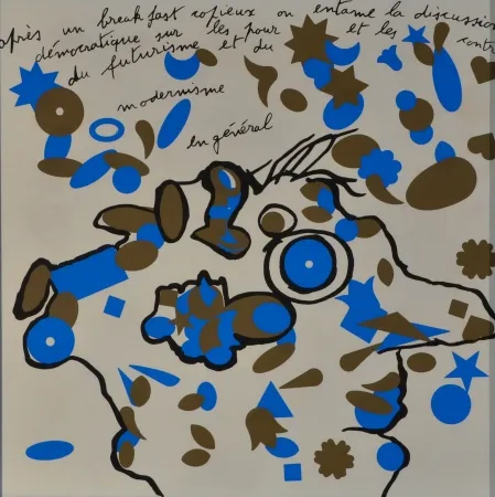 石版画 Baj - Breakfast