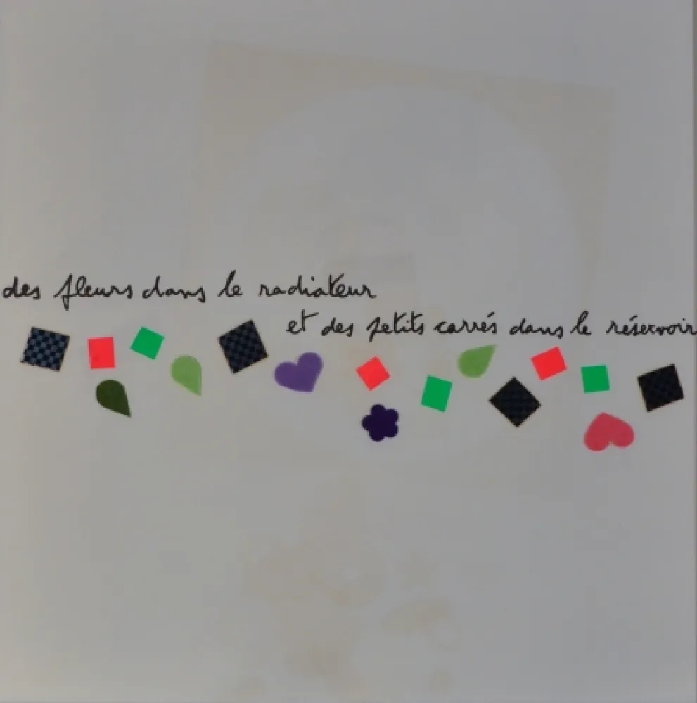 石版画 Baj - Des fluers dans le radiateur