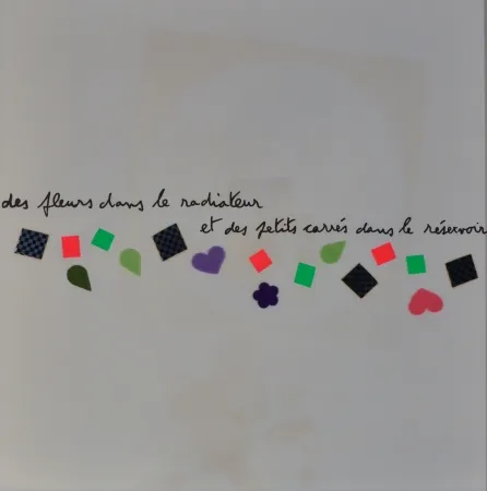 石版画 Baj - Des fluers dans le radiateur