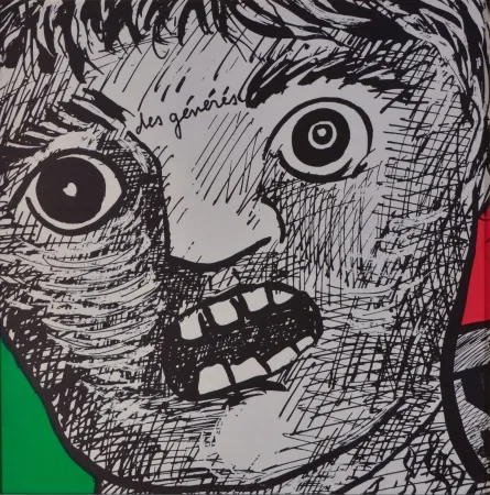 石版画 Baj - Des Générs