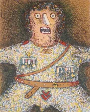 石版画 Baj - Du Soldat