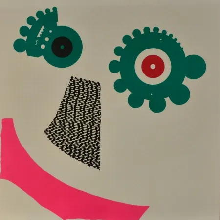 石版画 Baj - Due facce