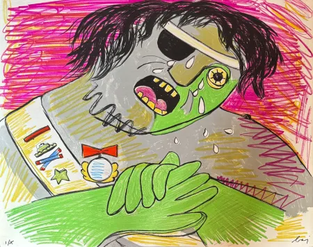 石版画 Baj - Enrico Baj (1924–2003) – Le Vicomte de Turenne – Color lithograph on paper – 1965