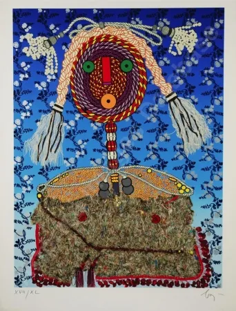 石版画 Baj - Ermengarda