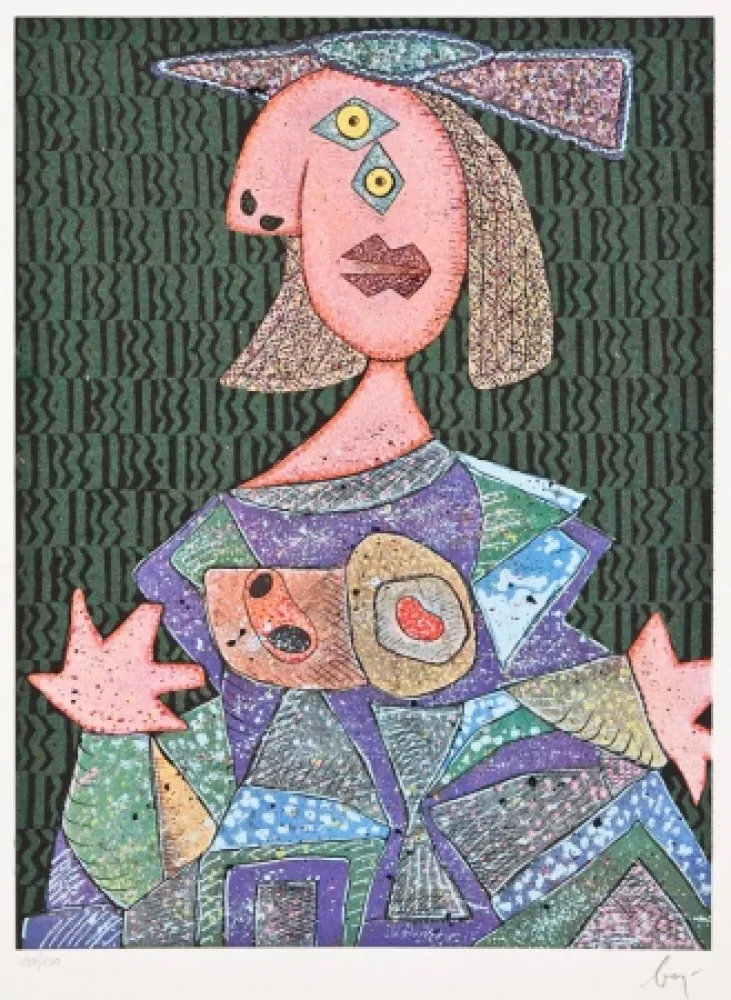 复数作品 Baj - Femme assise