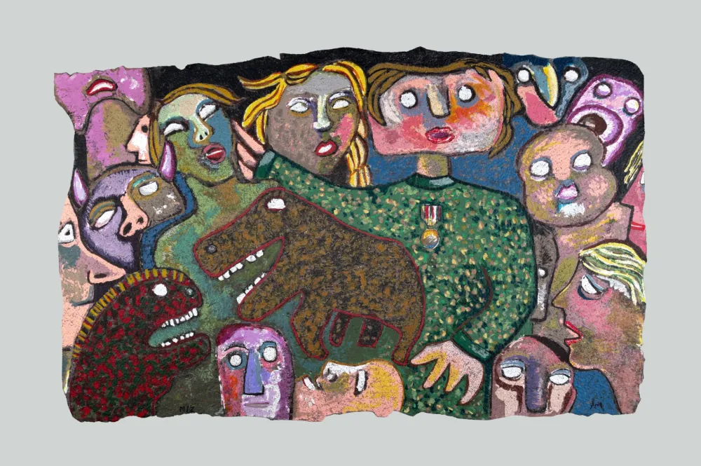 丝网印刷 Baj - Folla mutante