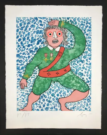 版画 Baj - Generale Danzante