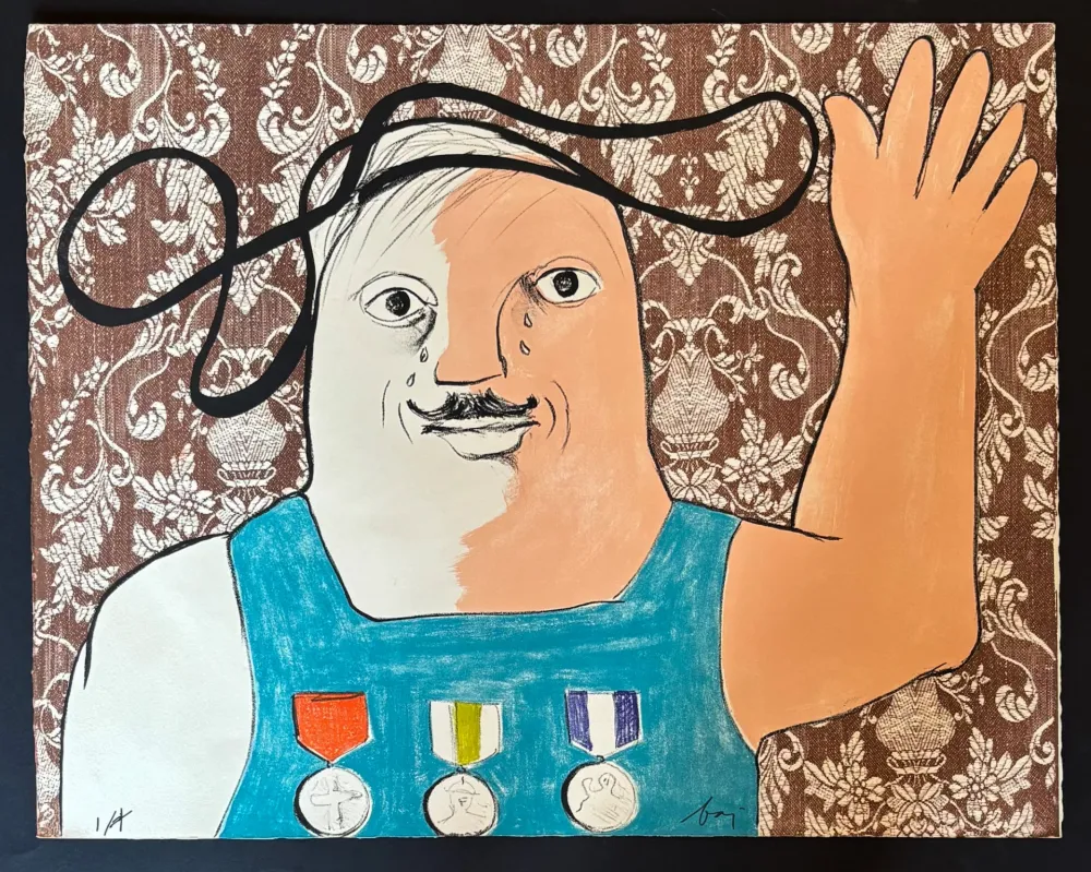 石版画 Baj - Guillaume de Gouffier