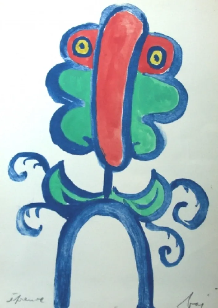 石版画 Baj - Incongruité