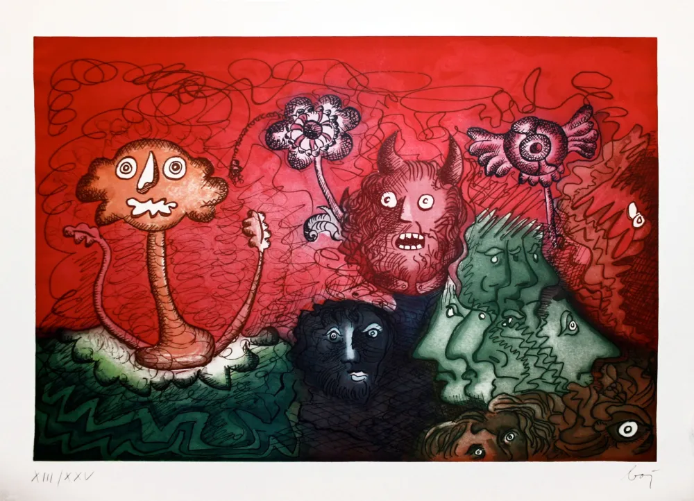 版画 Baj - Incontri ravvicinati