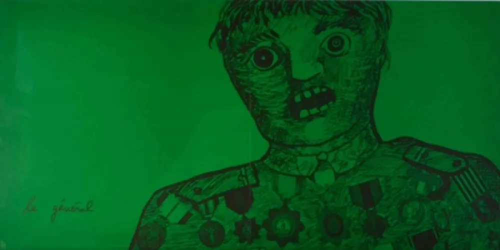 石版画 Baj - Le général