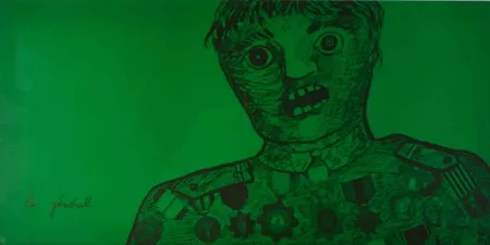 石版画 Baj - Le général