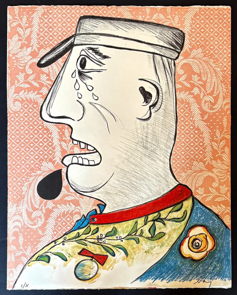 石版画 Baj - Le grande Charles