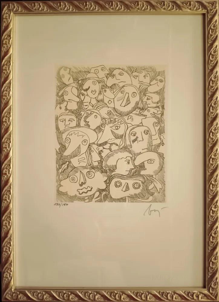 蚀刻版画 Baj - Le masse si spostano