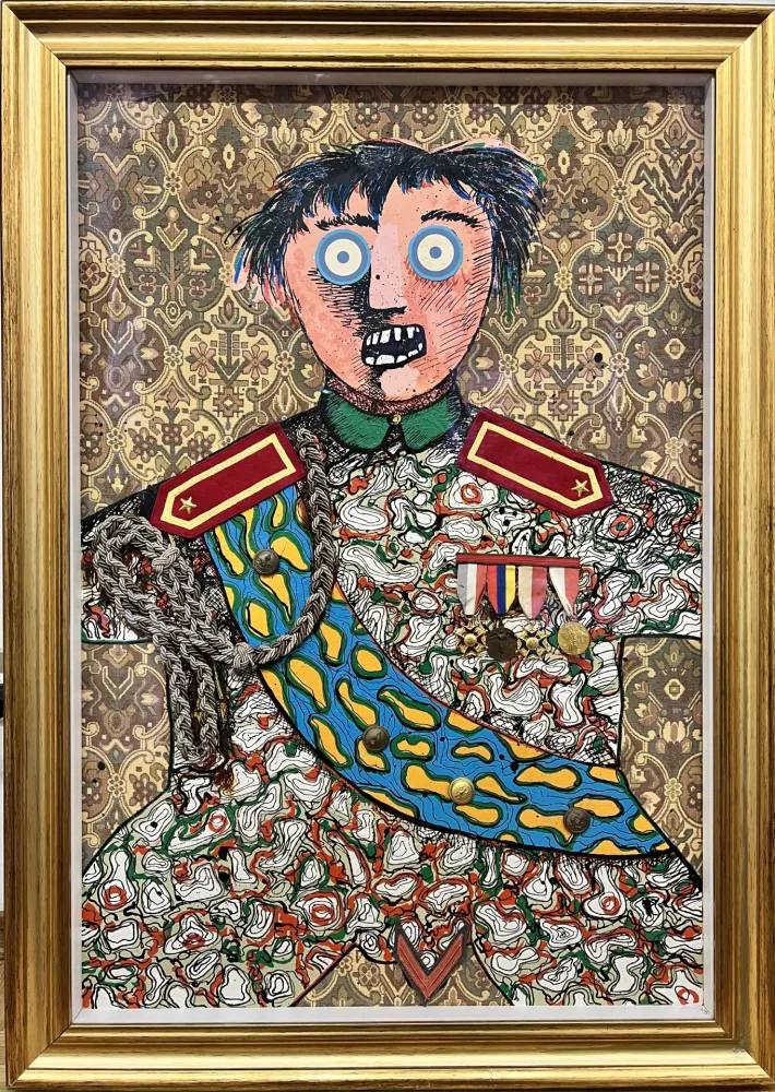 复数作品 Baj - Le stratége militaire Sahuguet d'Amarzit d'Espagnac