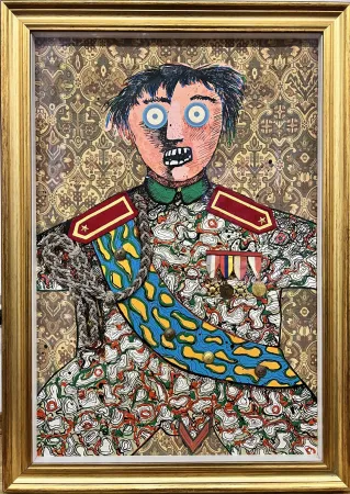 复数作品 Baj - Le stratége militaire Sahuguet d'Amarzit d'Espagnac