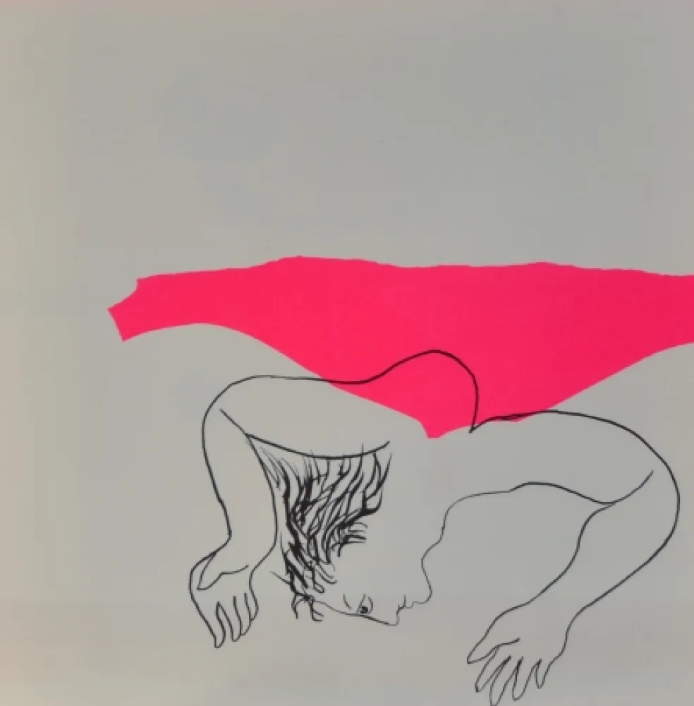 石版画 Baj - Les drogués