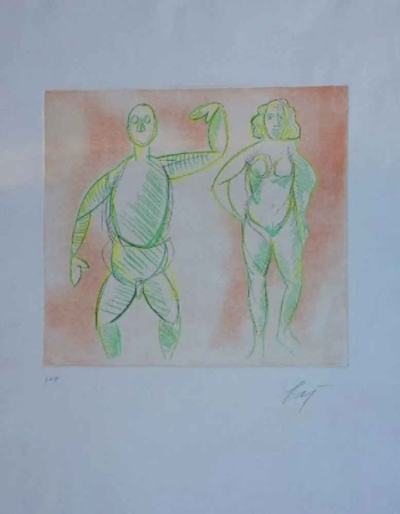 蚀刻版画 Baj - Nudi