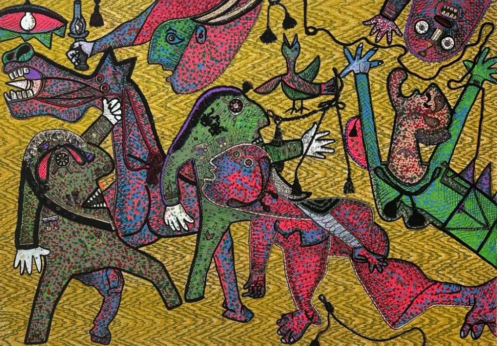 丝网印刷 Baj - Particolare di Guernica