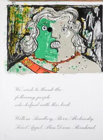 石版画 Baj - Portrait, 1964