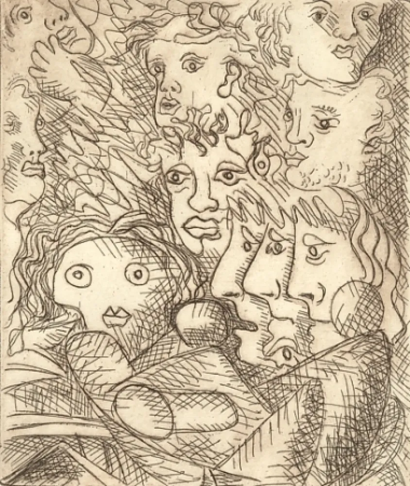 版画 Baj - Senza titolo