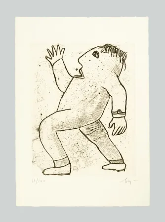 版画 Baj - Senza titolo