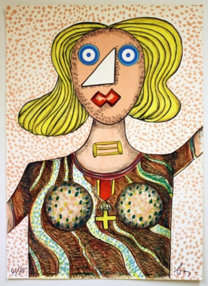 石版画 Baj - Swedish Lady