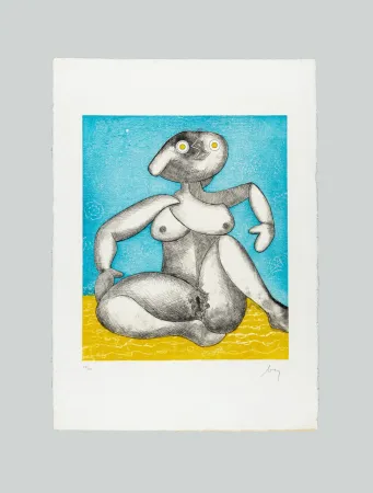 版画 Baj - The great european nude