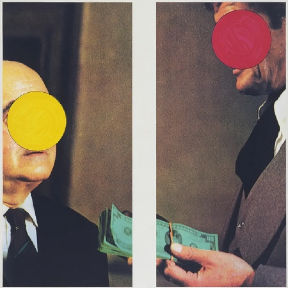 丝网印刷 Baldessari -  Money with Space Between