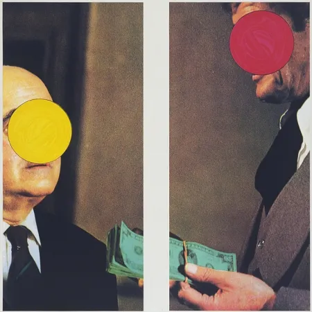 丝网印刷 Baldessari -  Money with Space Between