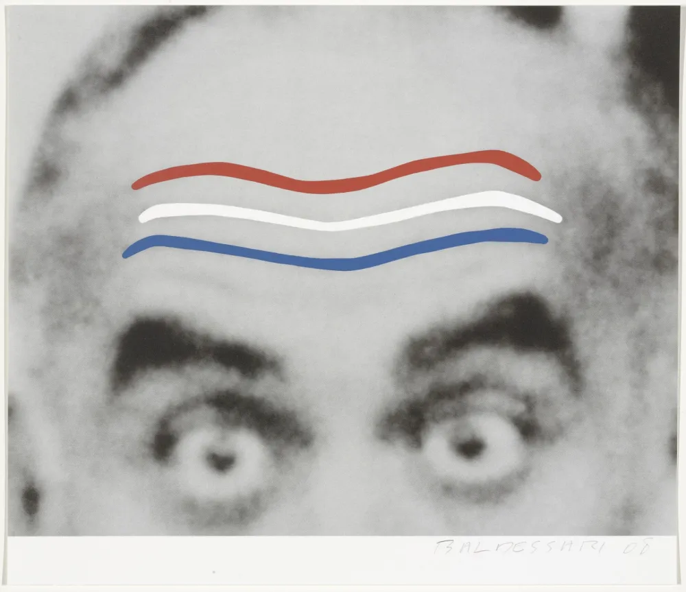 丝网印刷 Baldessari - Raised Eyebrows/Furrowed Foreheads (Red, White, and Blue) from Artists for Obama
