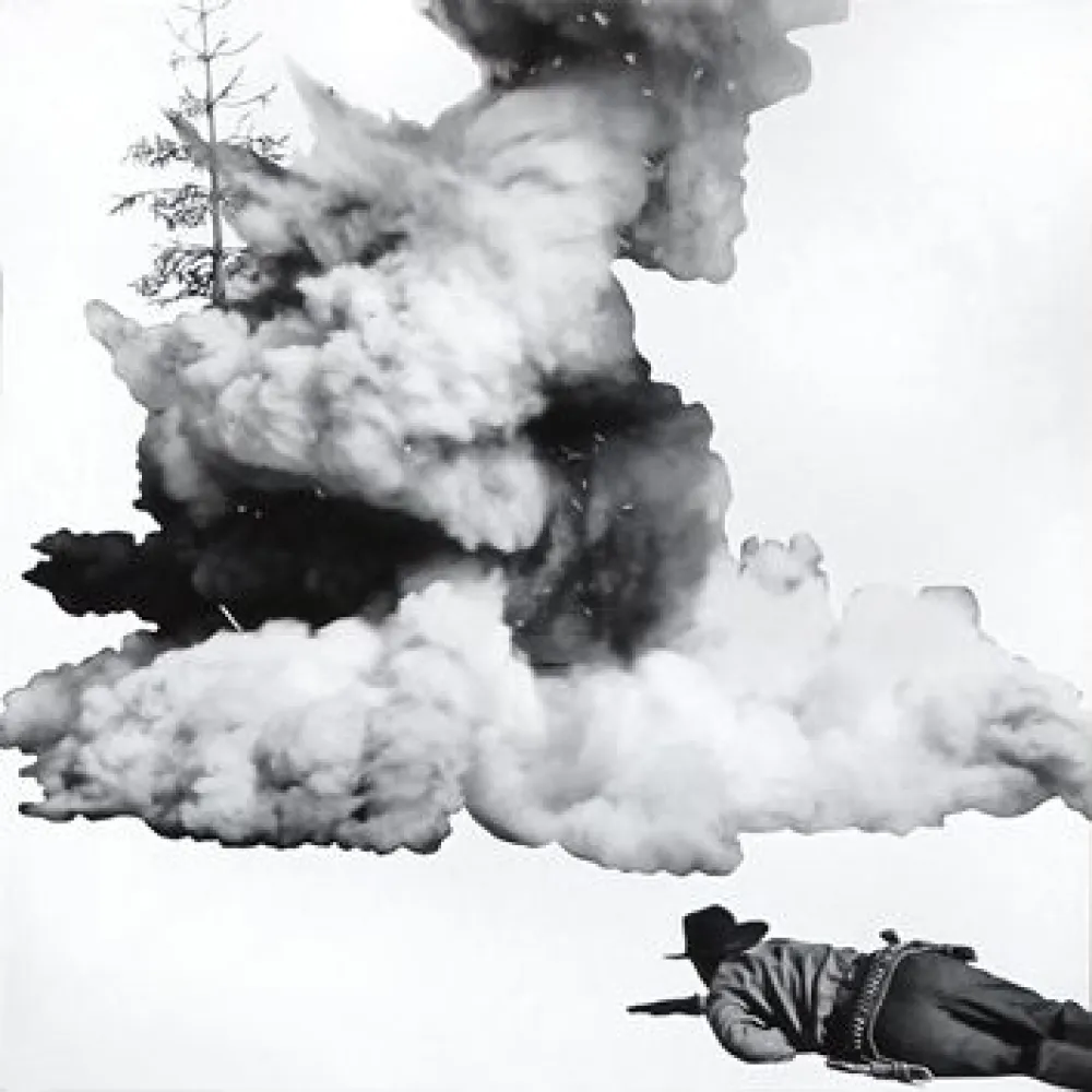 石版画 Baldessari - Smoke, Tree, Shadow and Person