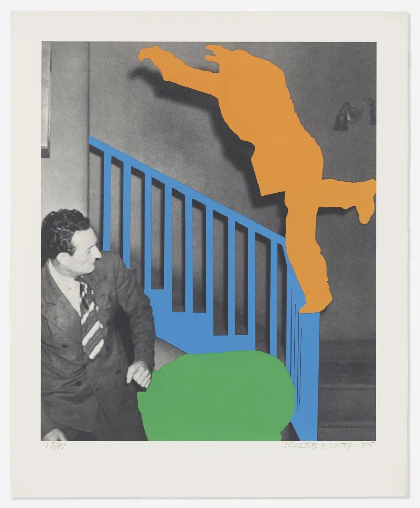 复数作品 Baldessari - Two Figures: One Leaping, One Reacting