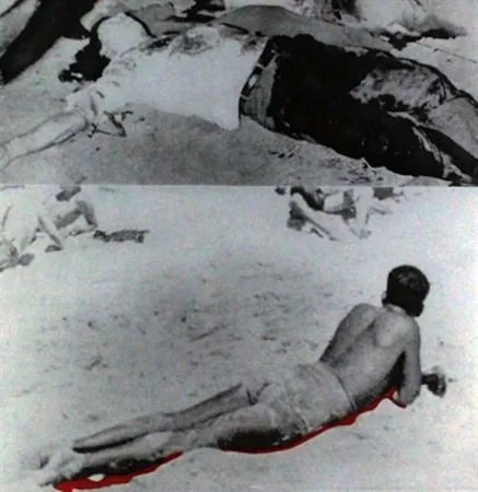 飞尘腐蚀法 Baldessari - Two Figures (One with Shadow), from The Hegel's Cellar portfolio