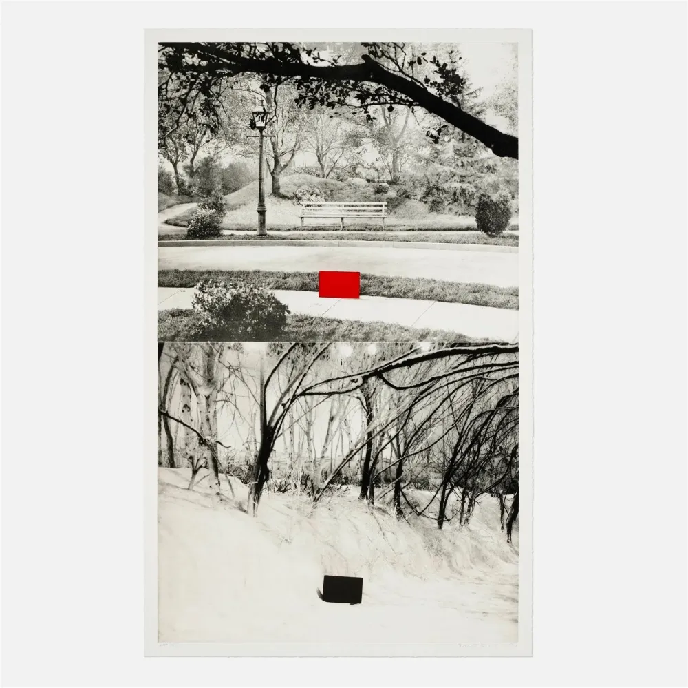 复数作品 Baldessari - Two Sets (One with Bench)  