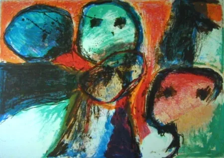 石版画 Balle - Kometagtig Rejse - Travelling like comets