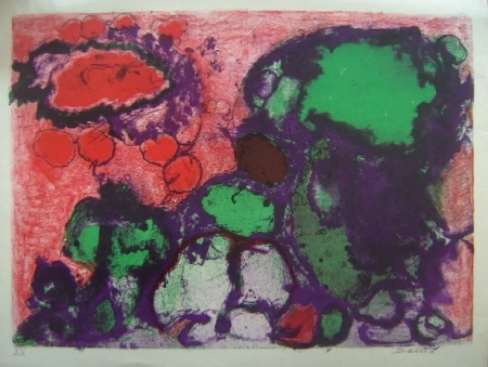 石版画 Balle - No title