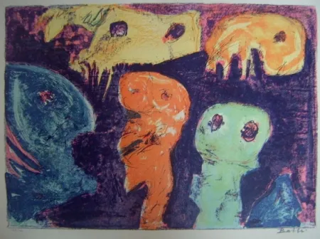 石版画 Balle - Små Fiksstjerner -  Little  Fixed Stars