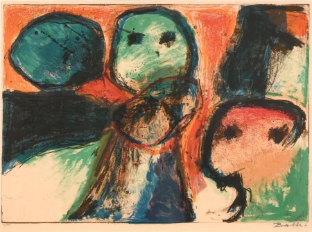 石版画 Balle - Untitled