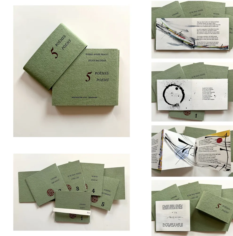 插图书 Baltazar - 5 POÈMES, Pierre-André Benoit - 5 ENCRES ORIGINALES, Julius Baltazar (2016)