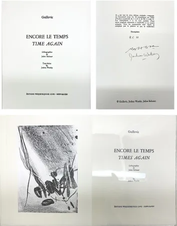 插图书 Baltazar - Guillevic : ENCORE LE TEMPS / TIME AGAIN