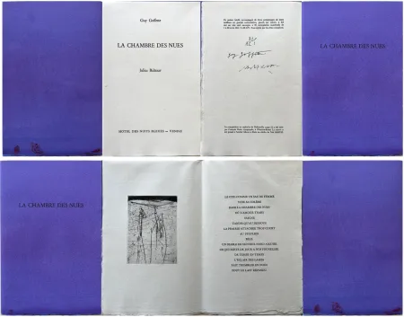 蚀刻版画 Baltazar - Guy Goffette: LA CHAMBRE DES NUES. Poème inédit (2007)