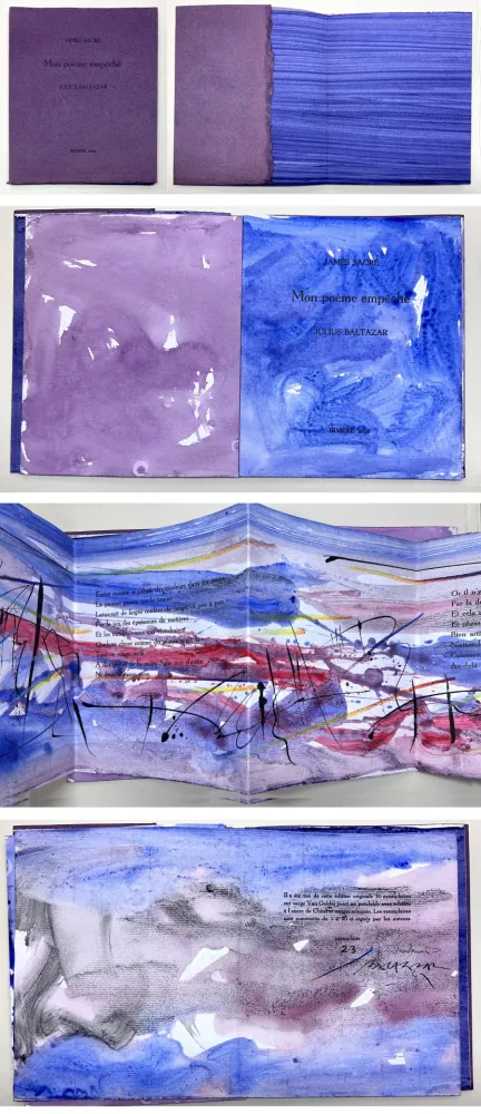 插图书 Baltazar - James Sacré : MON POÈME EMPÊCHÉ. Avec des peintures originales (2010)